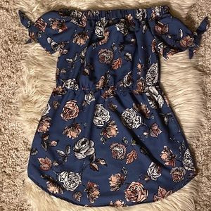 Floral off the shoulder dress